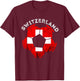 Swiss Pride Swiss Roots Switzerland Soccer Team Swiss Flag T-Shirt - T-Shirt | Maroon