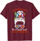 Tough Quarterback Aunt Of A Football Quarterback Auntie T-Shirt - T-Shirt | Maroon