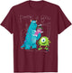 Monsters Inc - Peek A Boo T-Shirt - T-Shirt | Maroon