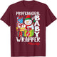Professional Baby Wrapper Funny Christmas NICU Nurse T-Shirt - T-Shirt | Maroon