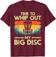 Funny Disc Golf Art Women Flying Disc Sport Players T-Shirt - T-Shirt | Maroon