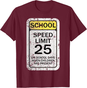 Road Signs Funny Traffic Signs Halloween Costume Party T-Shirt - T-Shirt | Maroon