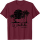 Waikiki Beach Hawaii Surf Vintage Surfer Retro T-Shirt - T-Shirt | Maroon