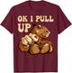 Muscular Gym Capybara Funny T-Shirt - T-Shirt | Maroon
