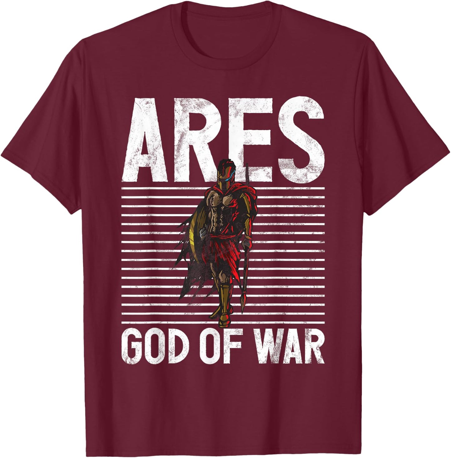 Ares God Of War Greek Mythology Gifts Ancient Olympian T-Shirt - T-Shirt | Maroon
