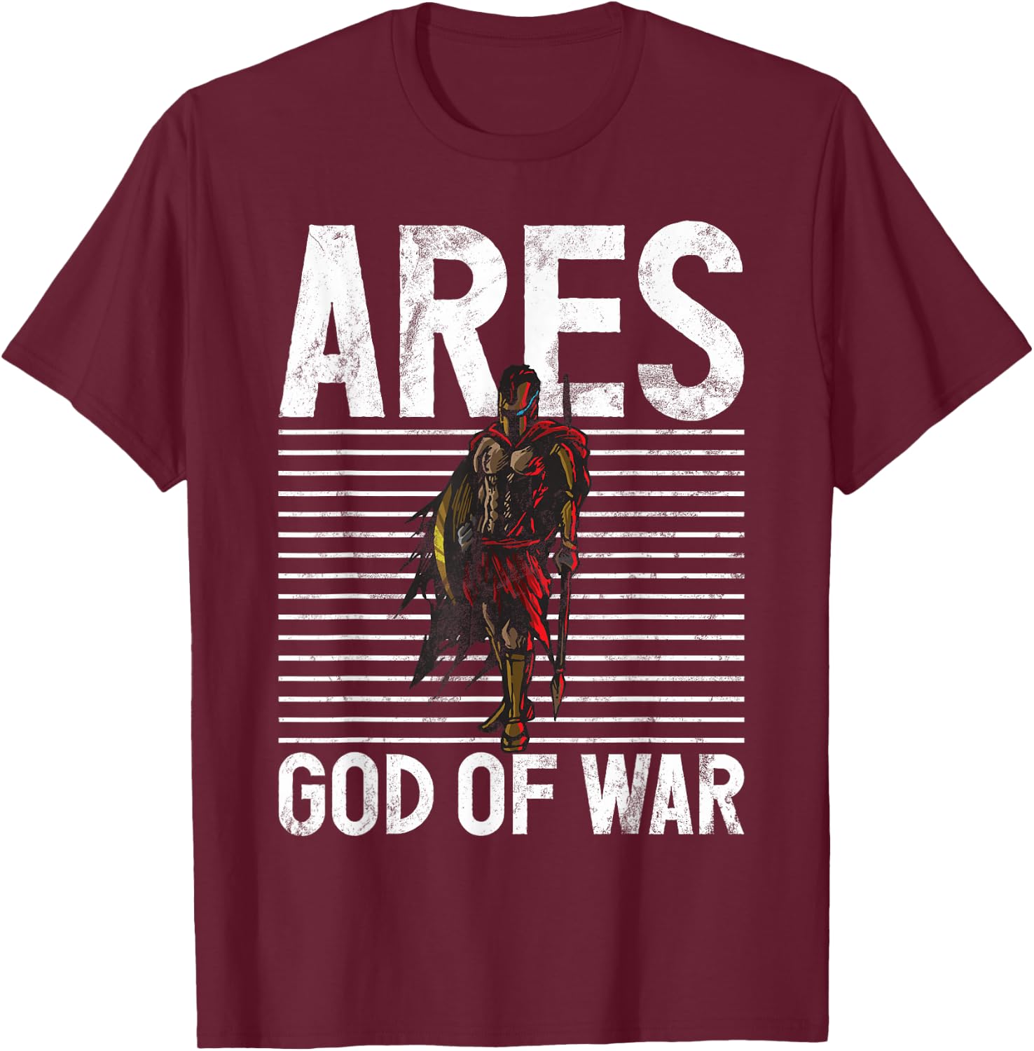 Ares God Of War Greek Mythology Gifts Ancient Olympian T-Shirt - T-Shirt | Maroon