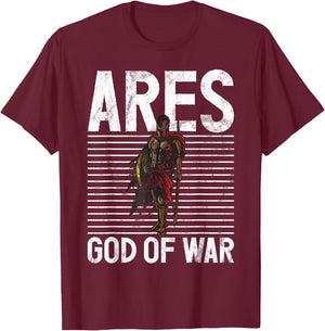 Ares God Of War Greek Mythology Gifts Ancient Olympian T-Shirt - T-Shirt | Maroon