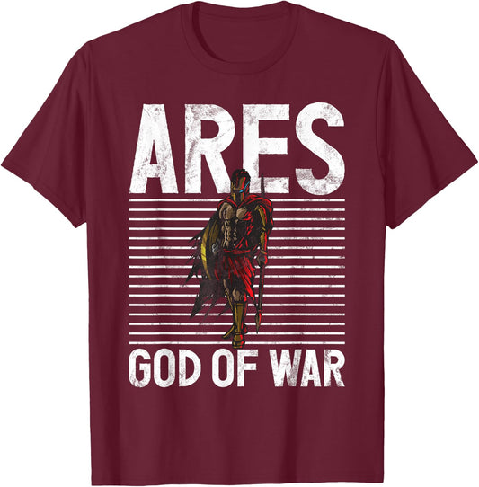 Ares God Of War Greek Mythology Gifts Ancient Olympian T-Shirt - T-Shirt | Maroon