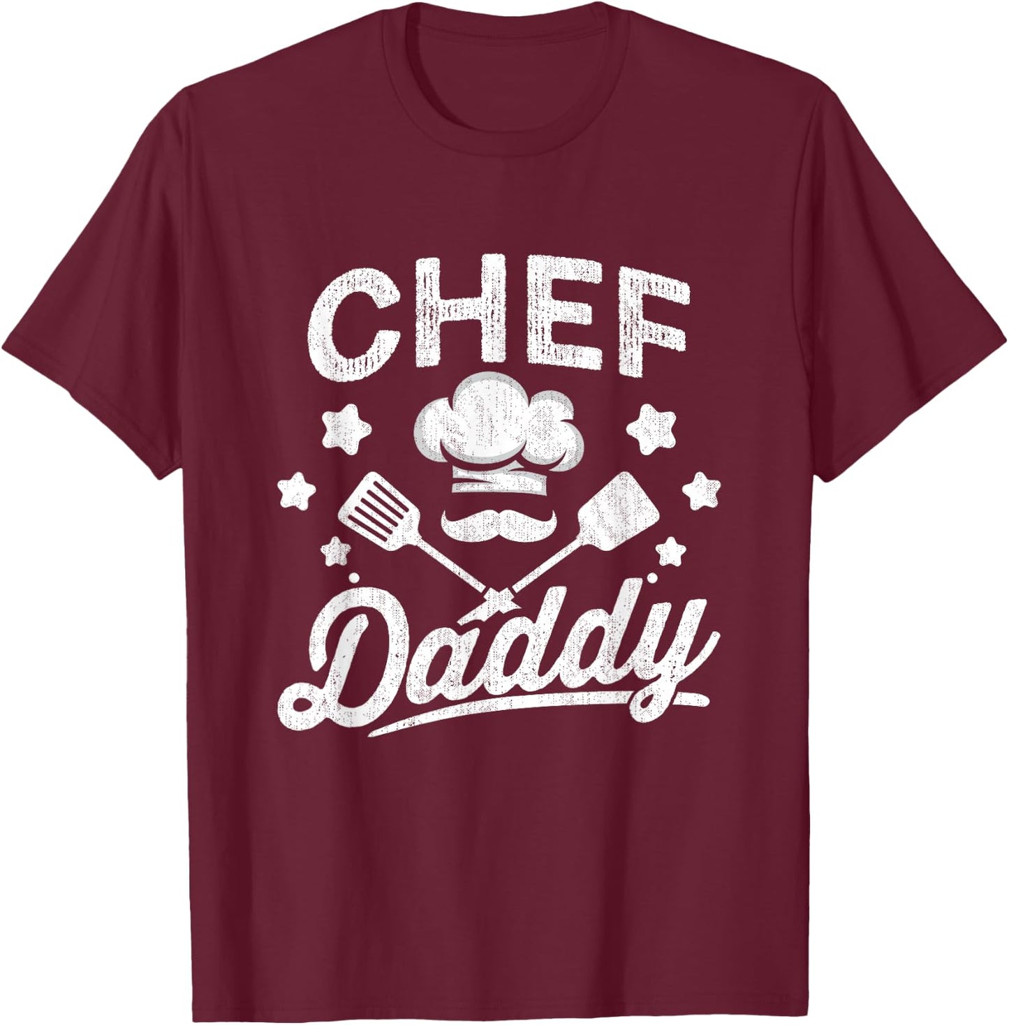 Chef Dad Daddy Head Chef Cook Cooking Sous Chef Grandpa T-Shirt - T-Shirt | Maroon