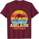 Adelaide Australia - Retro Vintage Kangaroo 70s 80s Animal T-Shirt - T-Shirt | Maroon