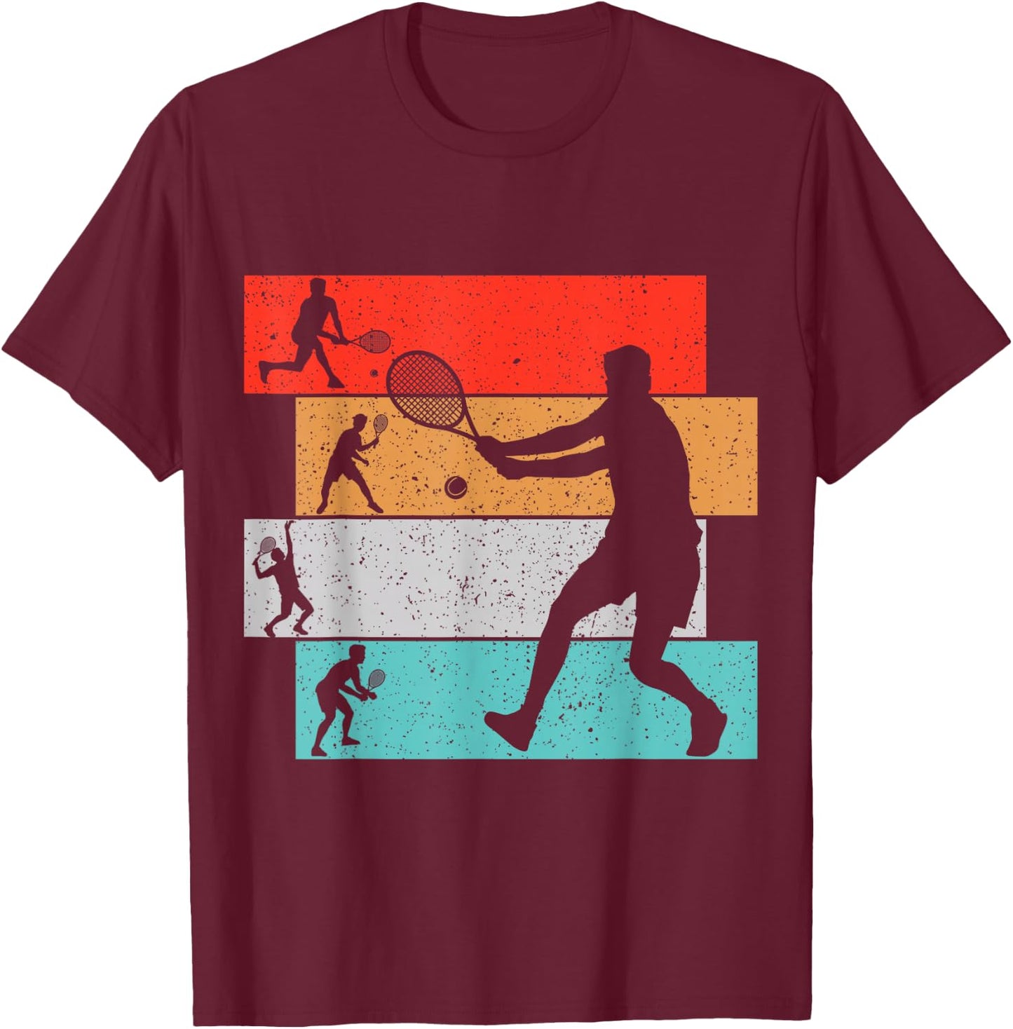 Men's Tennis Apparel & Gift Tennis Boys Kids Youth Men T-Shirt - T-Shirt | Maroon