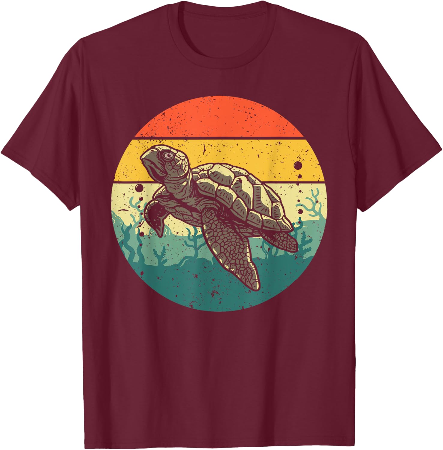 Cool Sea Turtle Women Tortoise Sea Animal Zookeeper T-Shirt - T-Shirt | Maroon