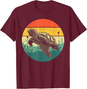 Cool Sea Turtle Women Tortoise Sea Animal Zookeeper T-Shirt - T-Shirt | Maroon