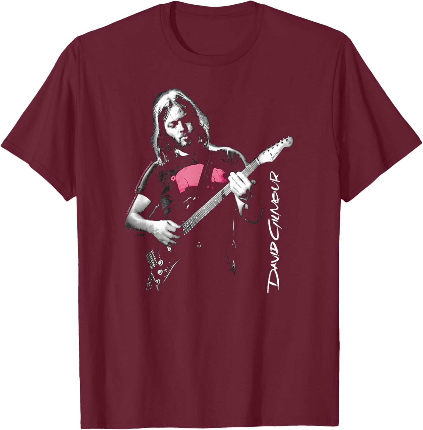 David Gilmour - Gilmour Pig T-Shirt - T-Shirt | Maroon