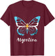 Sun Of May Butterfly Argentina Buenos Aires Argentinian Flag T-Shirt - T-Shirt | Maroon