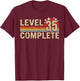 Level 35 Complete Gaming Vintage 35 Years Wedding T-Shirt - T-Shirt | Maroon