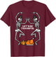 Thanksgiving Skeleton Dance Lets Be Thankful Fall Men Women T-Shirt - T-Shirt | Maroon