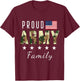 Army Graduation Proud Military Family Mom Dad Brother Sister T-Shirt - T-Shirt | Maroon