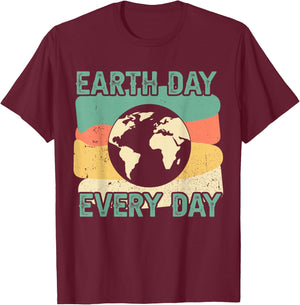 Earth Day Every Day T-Shirt - T-Shirt | Maroon
