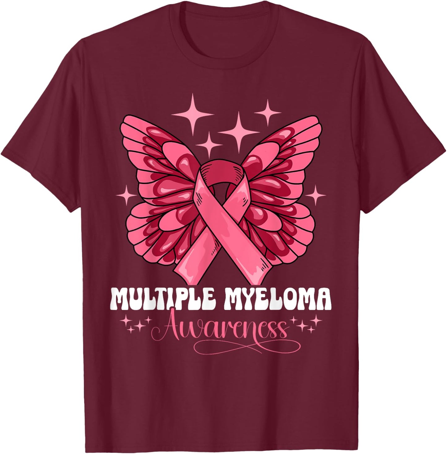 Multiple Myeloma Awareness T-Shirt - T-Shirt | Maroon