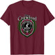 Crawford Clan Crest | Scottish Clan Crawford Family Badge T-Shirt - T-Shirt | Maroon
