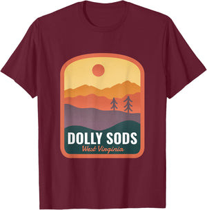 Dolly Sods Wilderness WV Sunset T-Shirt - T-Shirt | Maroon