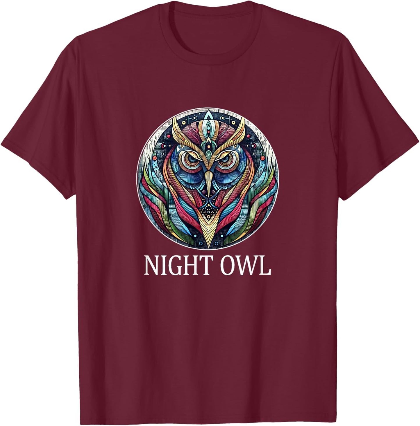 Night Owl T-Shirt - T-Shirt | Maroon