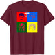 Official Queen Hot Space T-Shirt - T-Shirt | Maroon