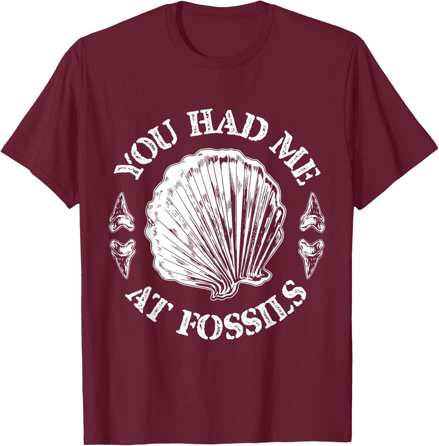 Fossiling Paleontologist Fossil Collector Fossil Hunting T-Shirt - T-Shirt | Maroon