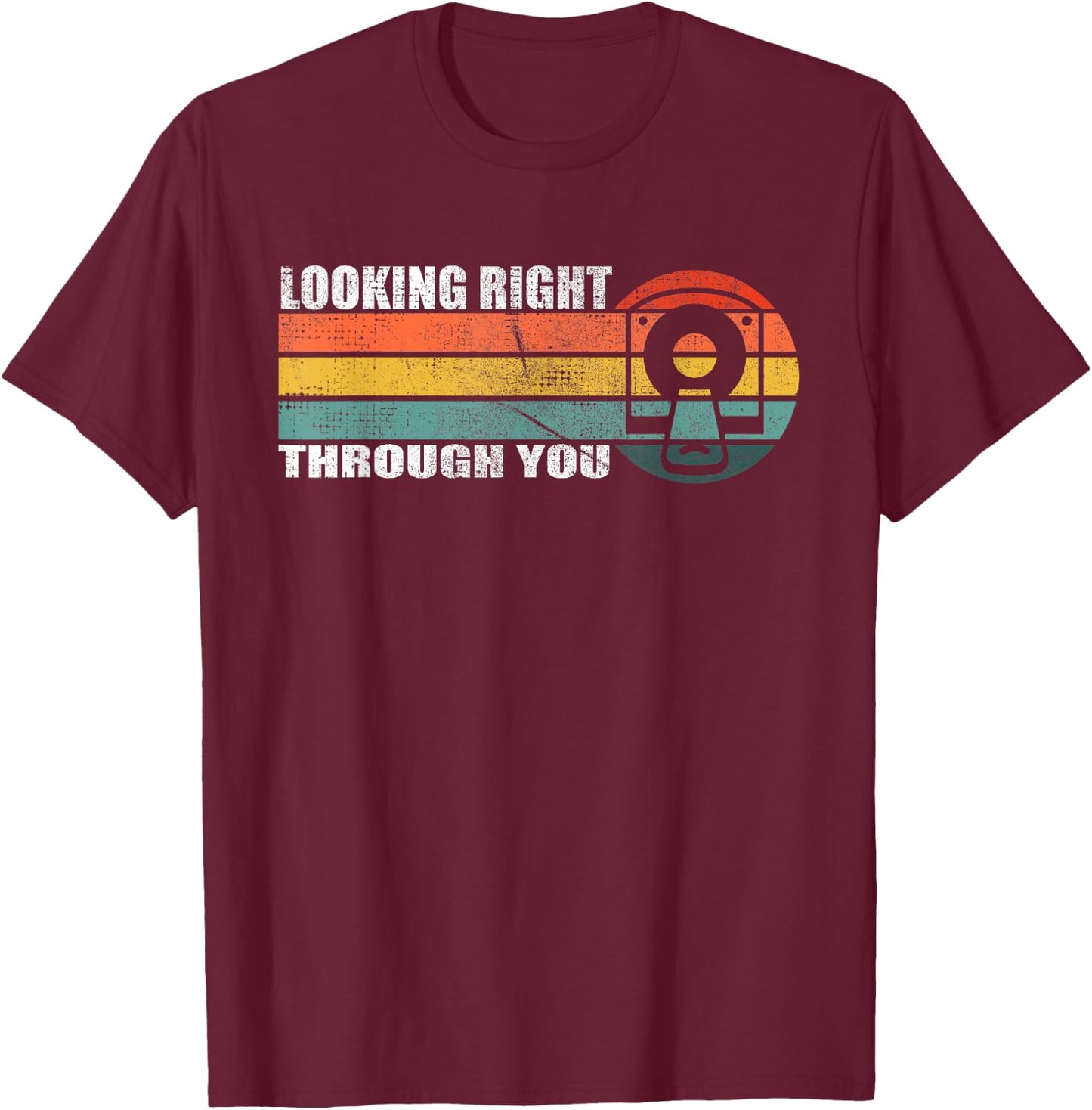 Ct Tech - Looking Right Through You T-Shirt - T-Shirt | Maroon