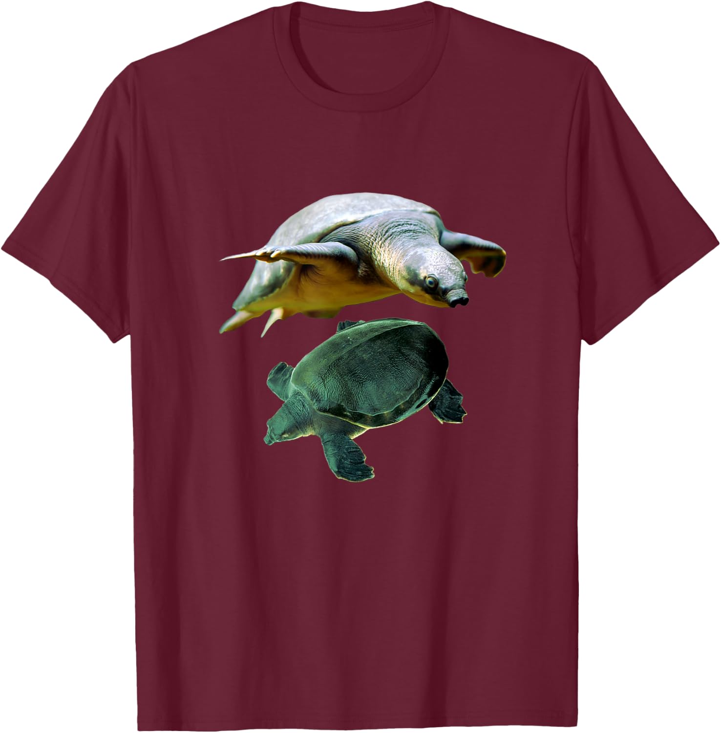 Australian Fly River Turtle Pig Nosed Turtle Lovers T-Shirt - T-Shirt | Maroon