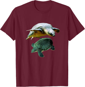 Australian Fly River Turtle Pig Nosed Turtle Lovers T-Shirt - T-Shirt | Maroon