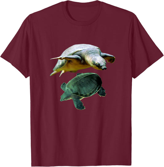 Australian Fly River Turtle Pig Nosed Turtle Lovers T-Shirt - T-Shirt | Maroon