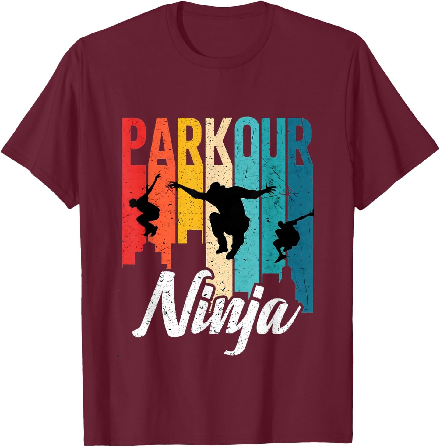 Love Parkour Men Shirt Parkour Gifts for Boys, Kids, Women T-Shirt - T-Shirt | Maroon
