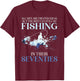 All Men Are Created Equal But The Best Can Still Go Fishing T-Shirt - T-Shirt | Maroon