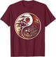 Balance and Harmony: Yin Yang Symbol, Nature Lover T-Shirt - T-Shirt | Maroon