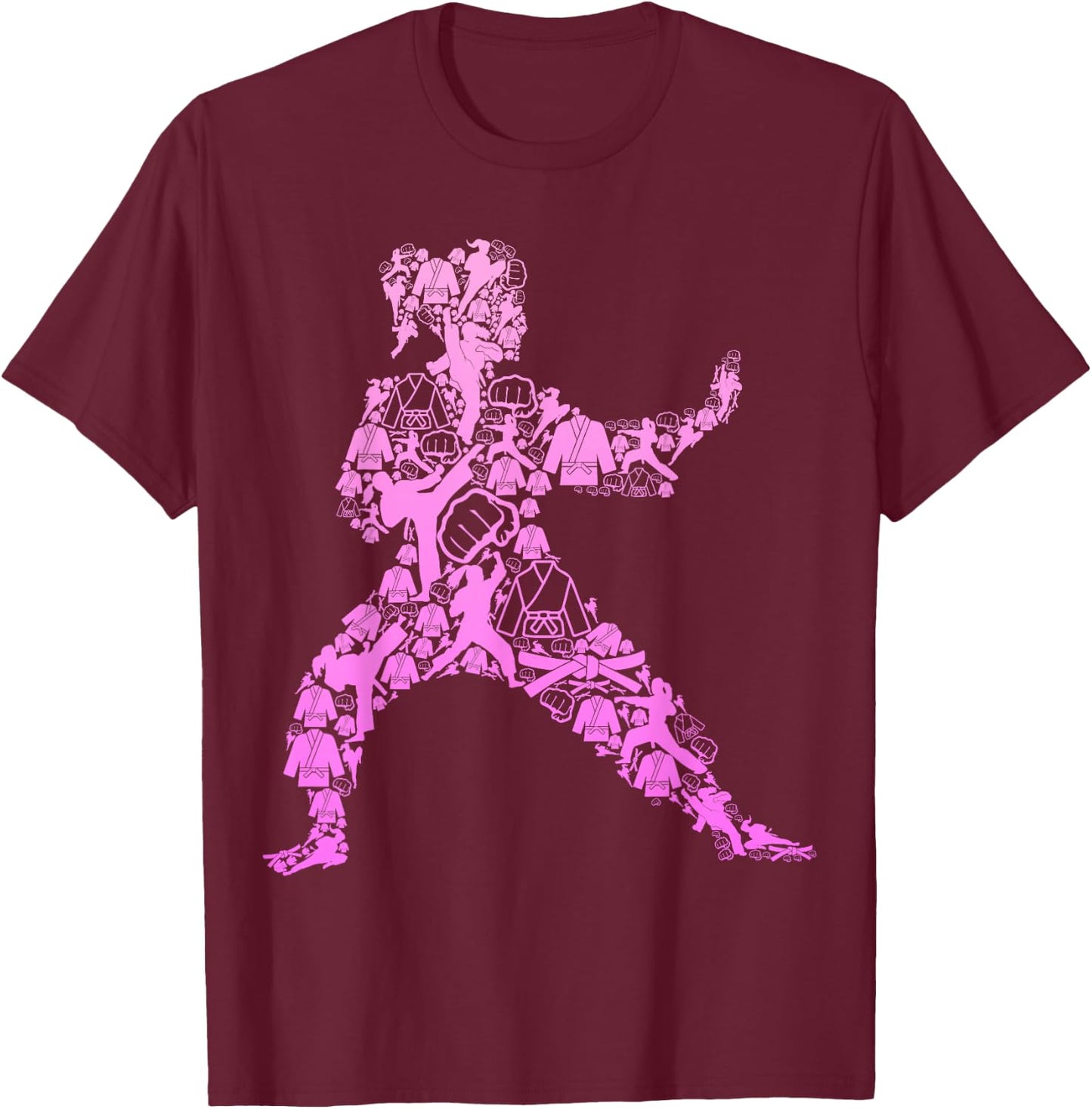Karate Girl T-Shirt - T-Shirt | Maroon