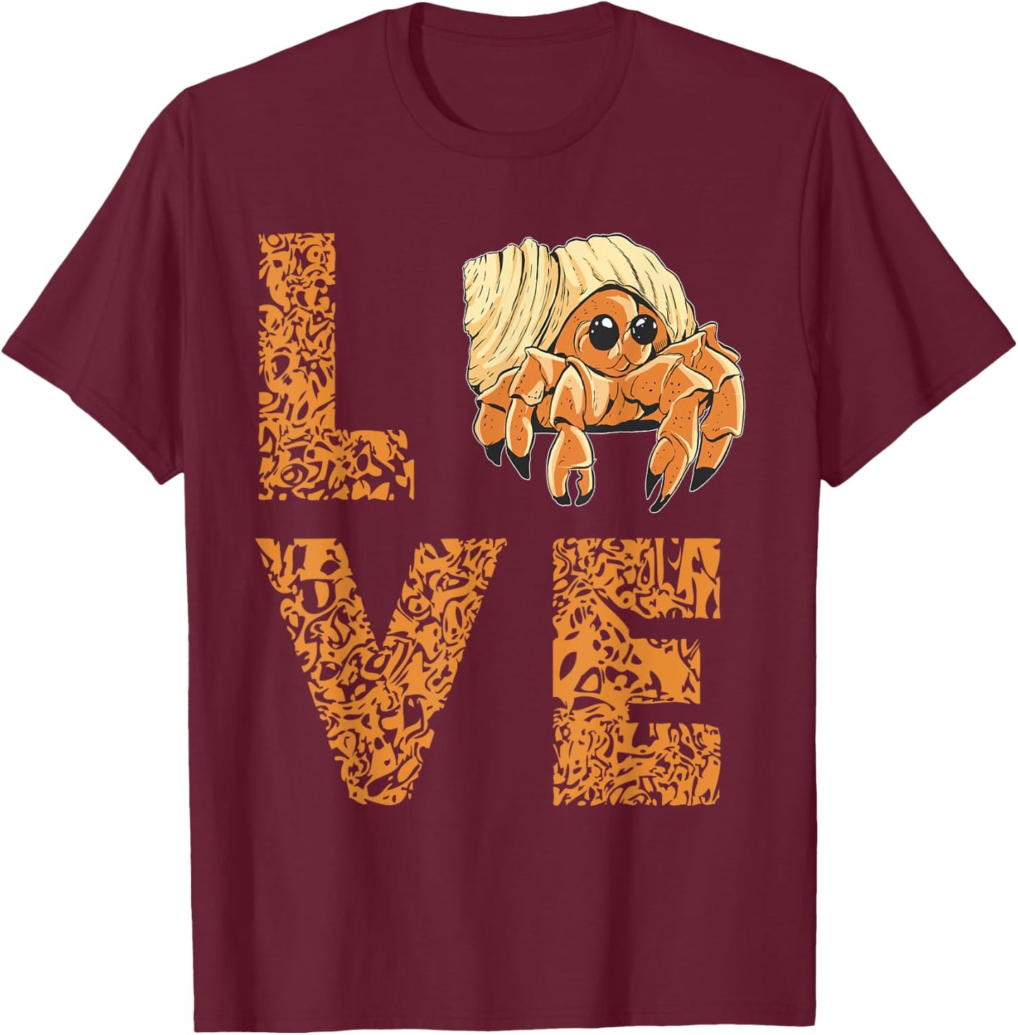 Sea Animals Leopard Love Hermit Crab Lover Hermit Crab T-Shirt - T-Shirt | Maroon