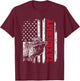 Taxidermy - USA Flag Taxidermist Deer Stuffing Animal Lover T-Shirt - T-Shirt | Maroon