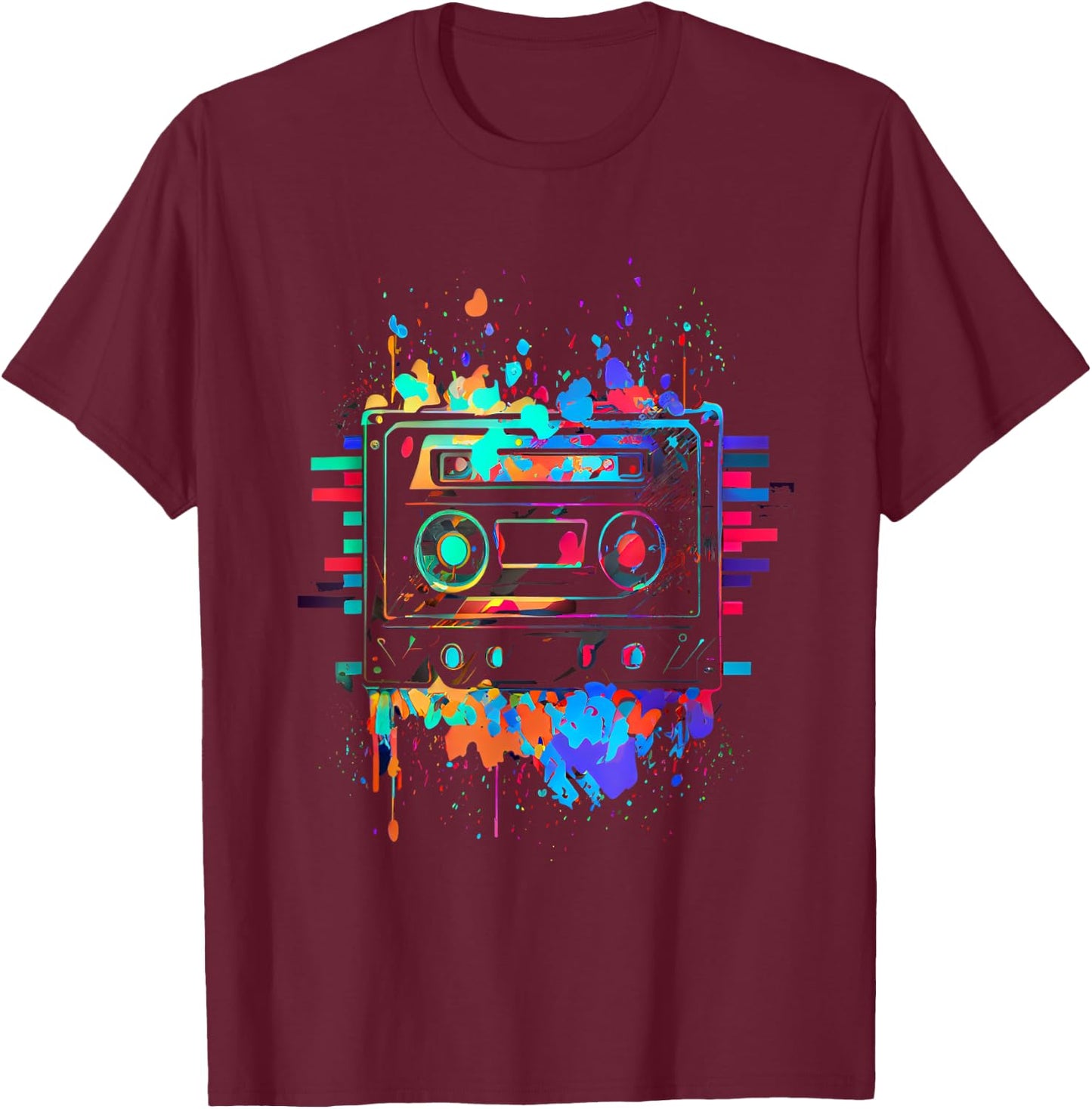 90s 80s Theme Party Outfit Costume T-Shirt - T-Shirt | Maroon