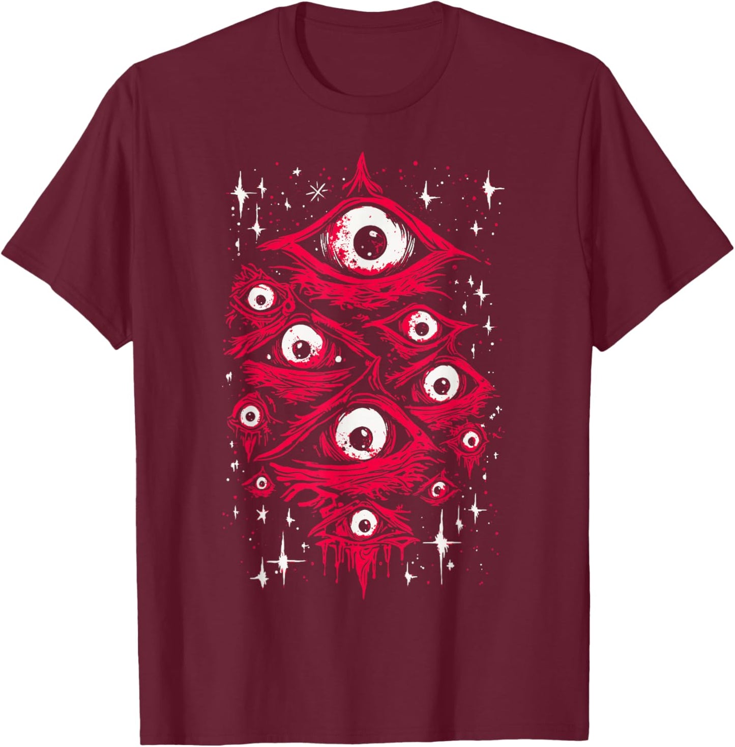 Harajuku Alt Clothing | Weirdcore Grunge Punk Emo Mall Goth T-Shirt - T-Shirt | Maroon