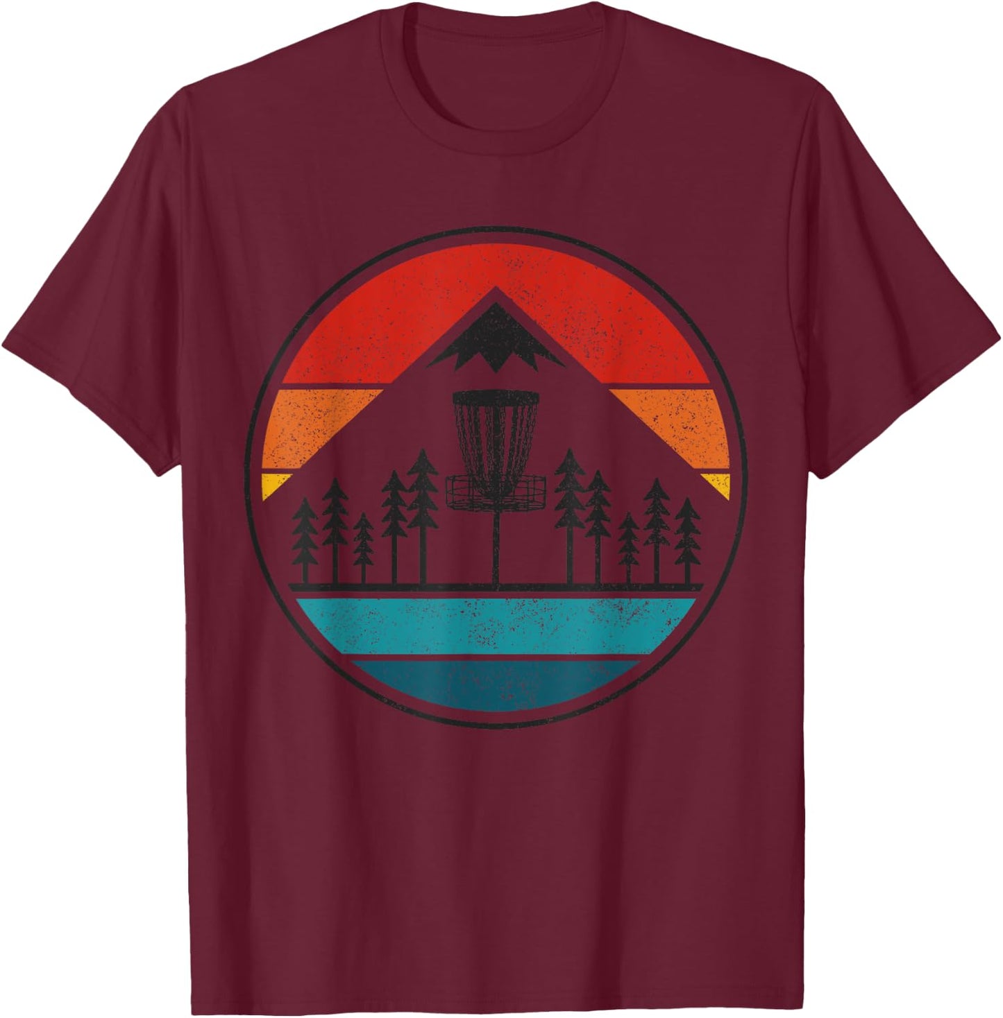 Vintage Disc Golf Rolf Retro Frisbee Disc Golfer T-Shirt - T-Shirt | Maroon