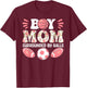 Boy Mom Surrounded by Balls - Happy Mother's Day T-Shirt - T-Shirt | Maroon