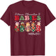 Groovy Pitocin Placentas & Babies Midwife Christmas T-Shirt - T-Shirt | Maroon