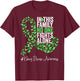Kidney Disease Awareness Month Green Ribbon Butterflies T-Shirt - T-Shirt | Maroon