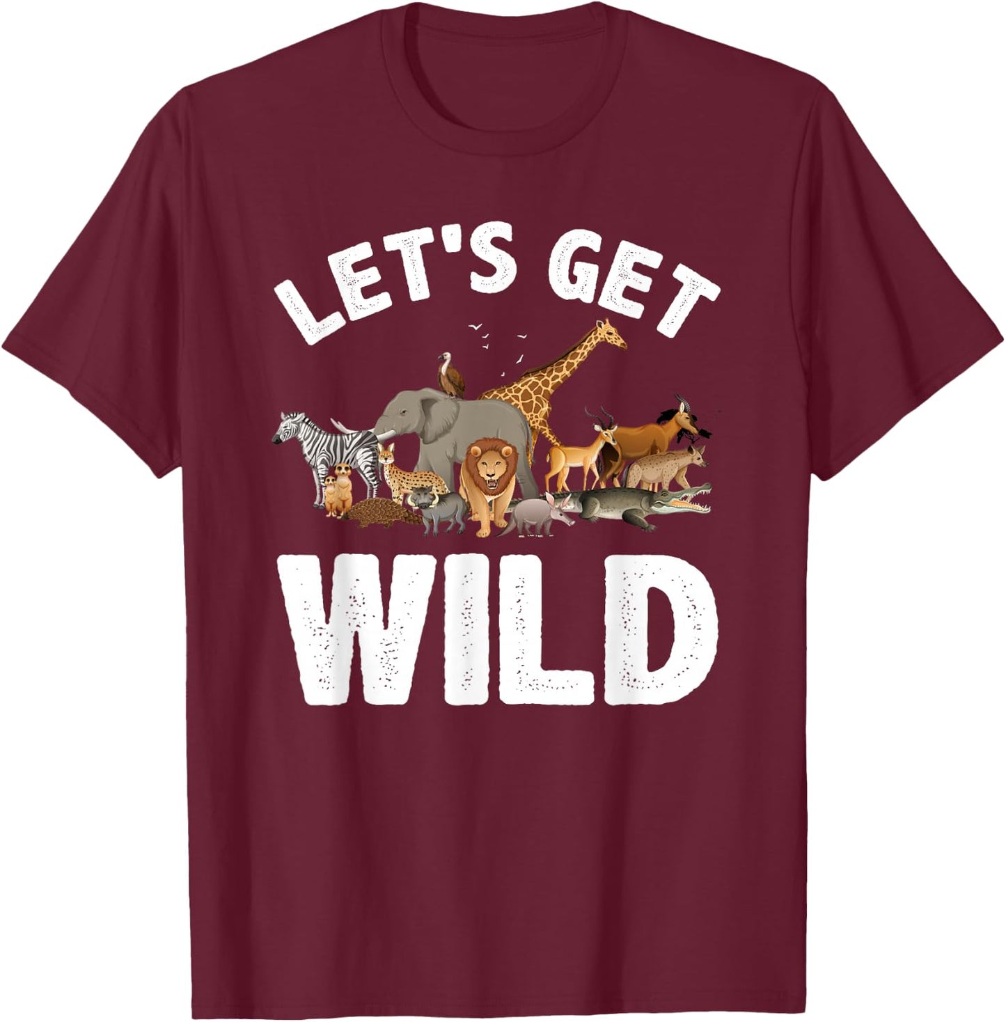 Cool Safari Animal Women Zoo Jungle Wildlife Lover T-Shirt - T-Shirt | Maroon