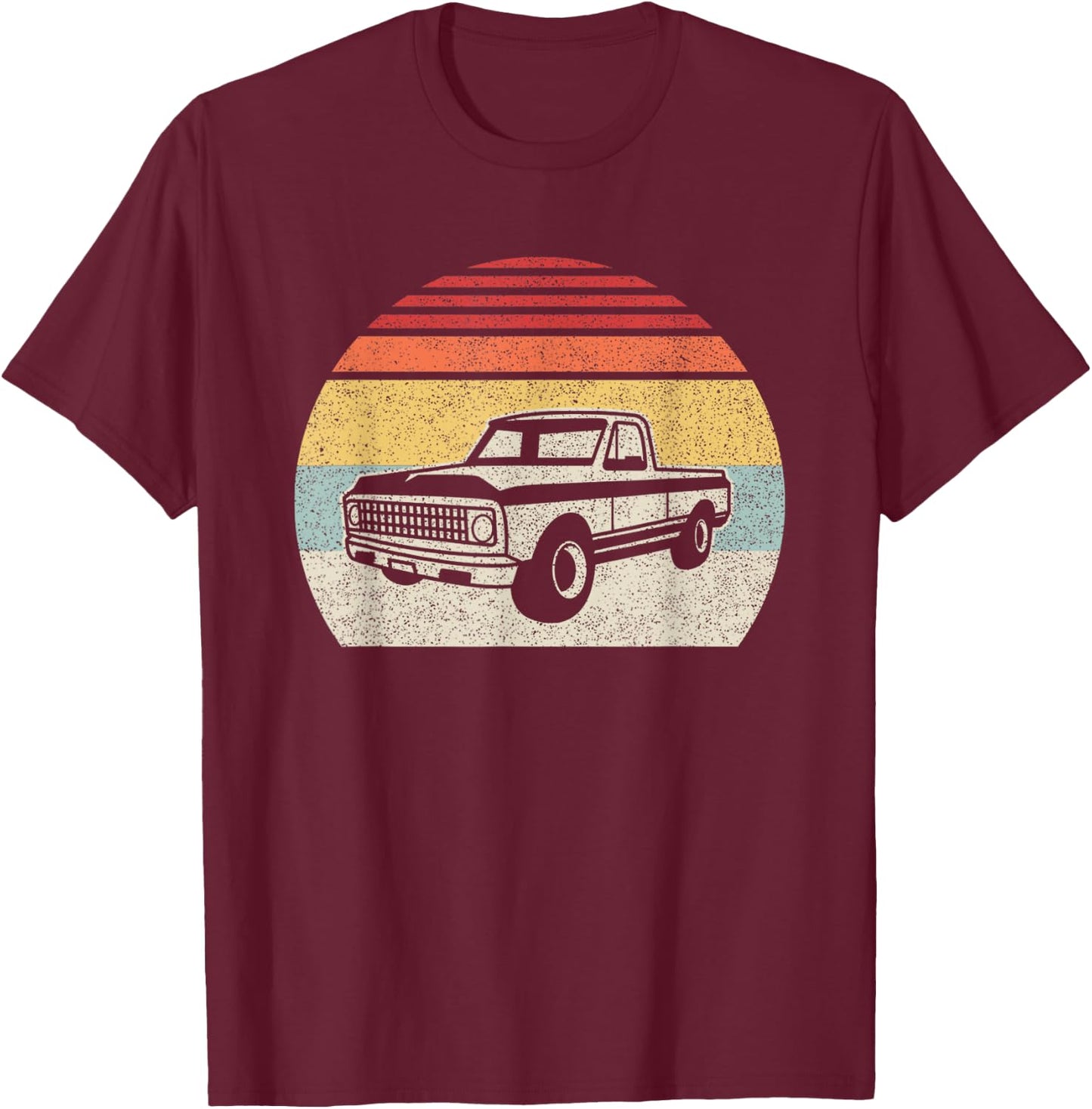 Vintage Retro Classic Muscle Truck T-Shirt - T-Shirt | Maroon