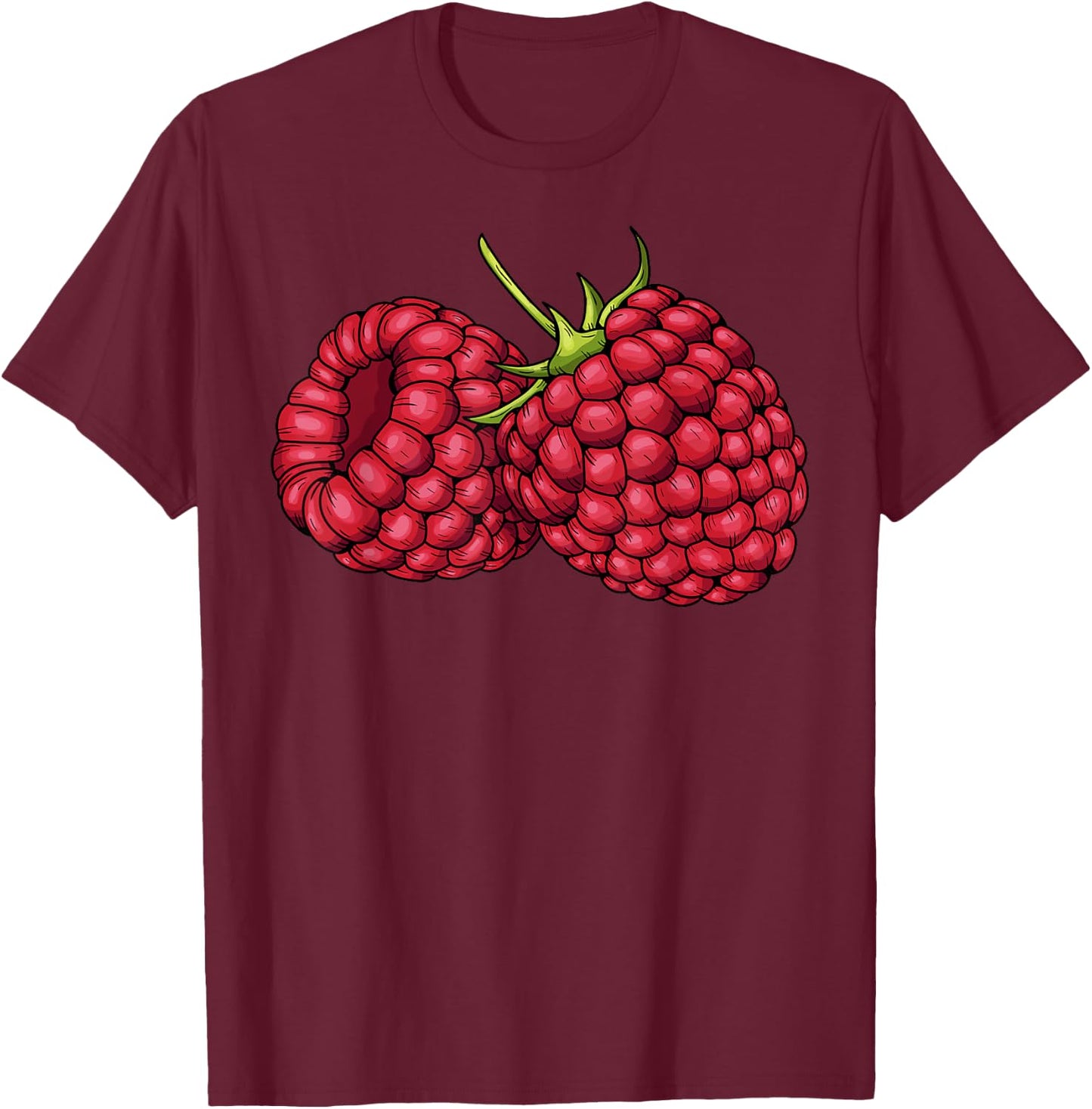 Sweet Raspberry Halloween Fruit Costume Raspberry Team T-Shirt - T-Shirt | Maroon