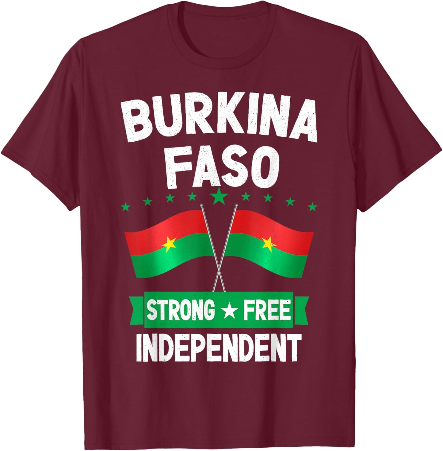 Burkina Faso T-Shirt - T-Shirt | Maroon