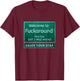 Funny Road Sign Humor Fuck Around And Find Out T-Shirt - T-Shirt | Maroon
